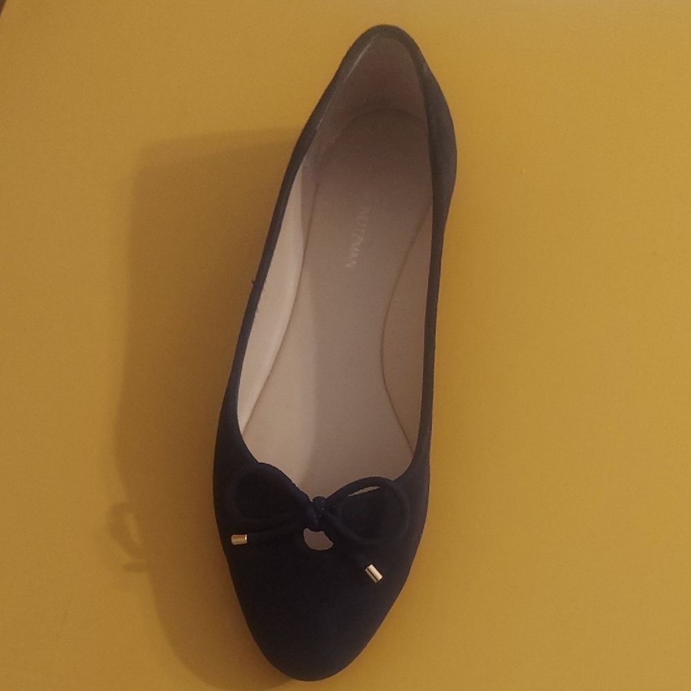 Elegant Navy Blue Women's Flat Shoes
